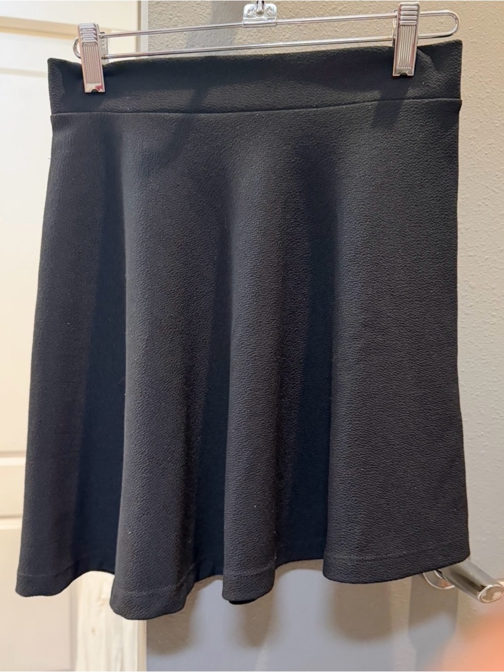 Women's Black Skater Skirt - Flared Circle Design